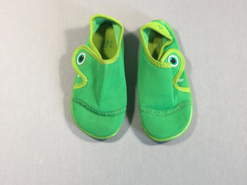 Tribord - chaussures d'eau toile vert (26-27)