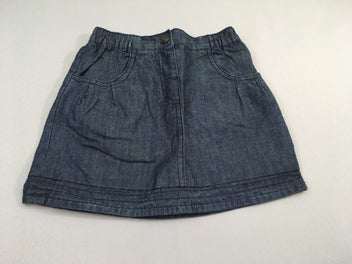 Jupe denim doublé jersey