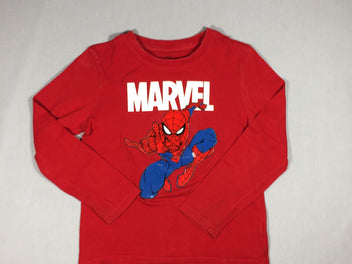 T-shirt m.l rouge MARVEL Spiderman - flocage gel