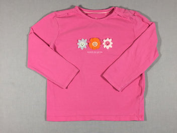 T-shirt m.l rose fleurs en tissu - Cuddles & Smiles