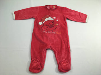 Pyjama velours rouge Winnie Noël
