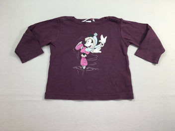 T-shirt m.l mauve Minnie