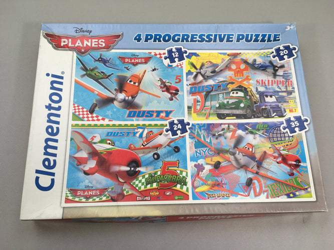 4 Puzzles Plane +3a, moins cher chez Petit Kiwi