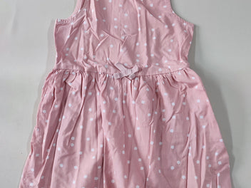 Robe s.m rose à pois blancs