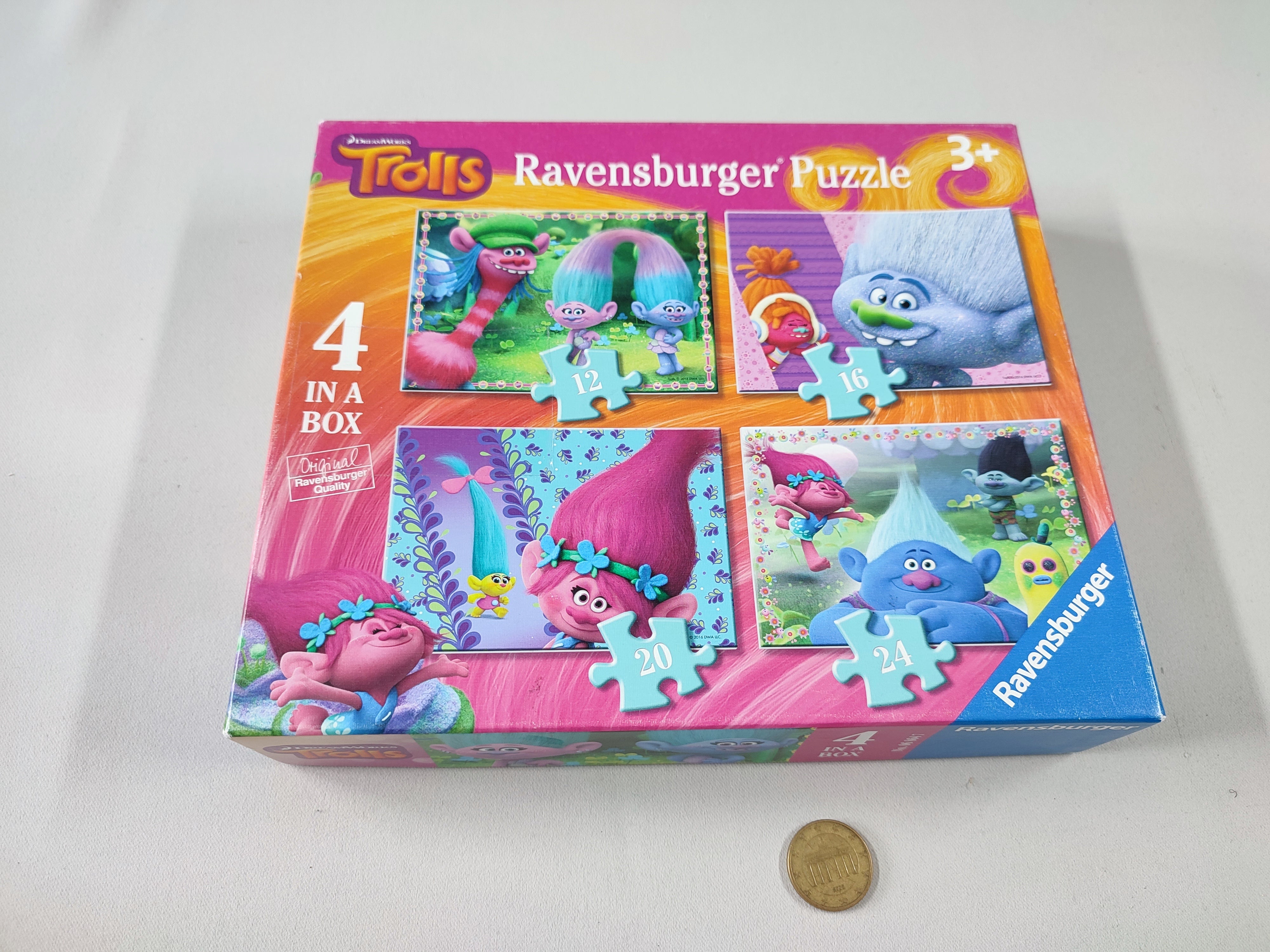 4 puzzles Trolls 3+ - Complet