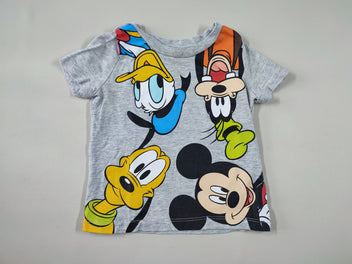 T-shirt m.c gris Donald, Dingo, Pluto, Mickey