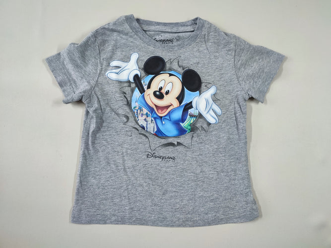 T-shirt m.c gris Mickey, moins cher chez Petit Kiwi