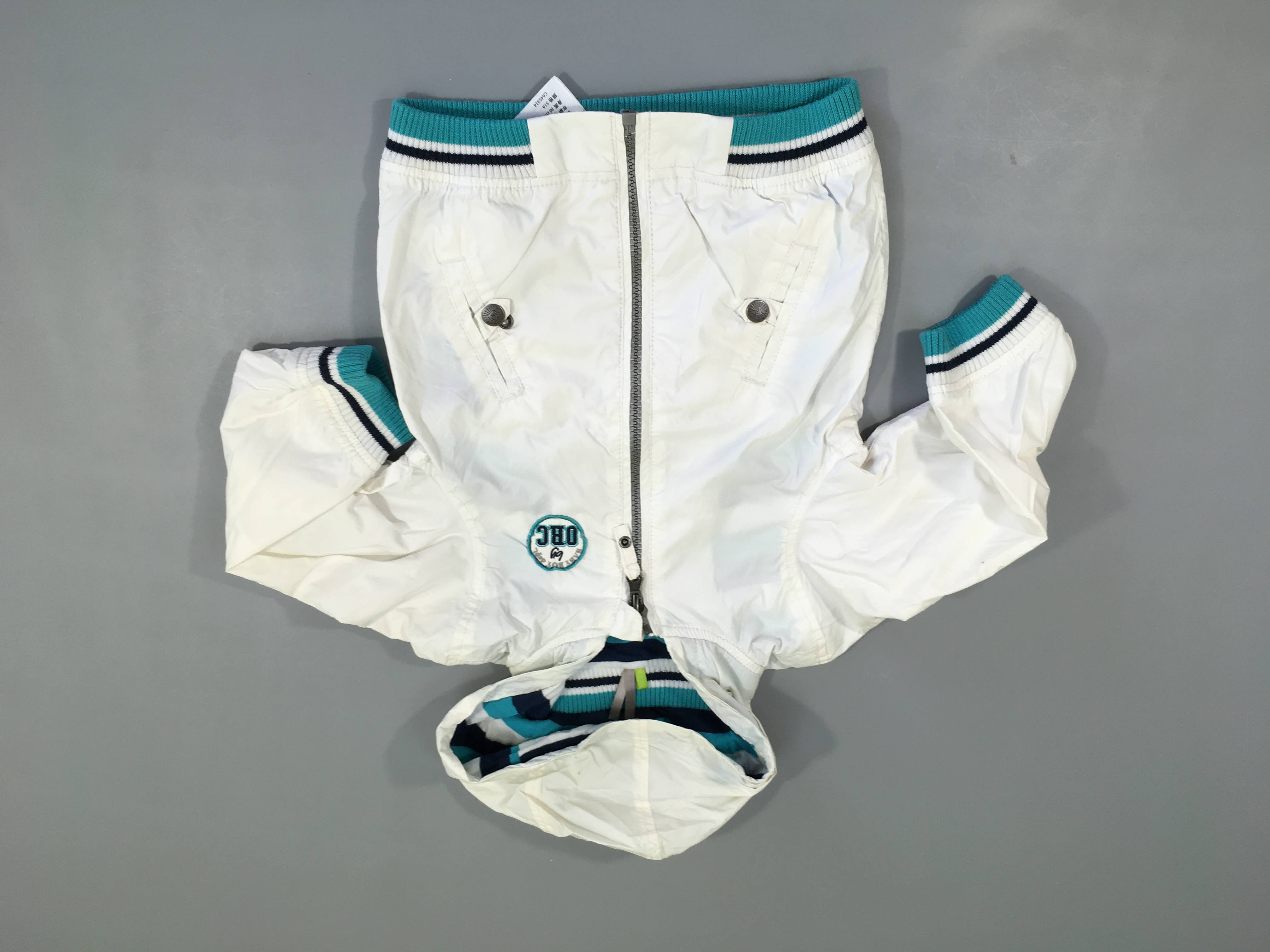 Veste légère zippée blanche ORC à capuche