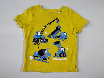 T-shirt m.c jaune engins de chantier