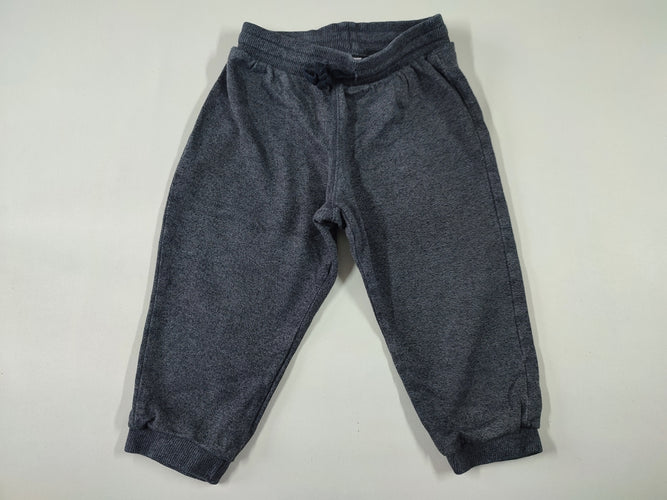 Pantalon molleton gris foncé flammé, moins cher chez Petit Kiwi