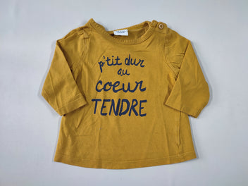 T-shirt m.l jaune moutarde 