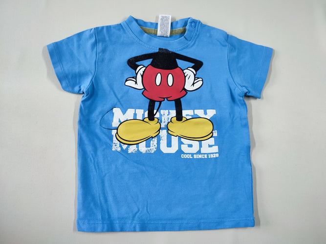 T-shirt m.c bleu "Mickey Mouse", moins cher chez Petit Kiwi