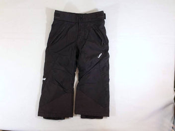 Pantalon de ski noir, bas intérieur usé