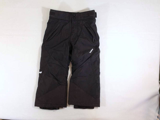 Pantalon de ski noir, bas intérieur usé, moins cher chez Petit Kiwi