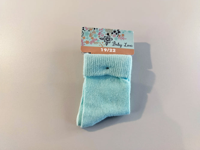 NEUVE paire de chaussettes bleue  19-22, moins cher chez Petit Kiwi