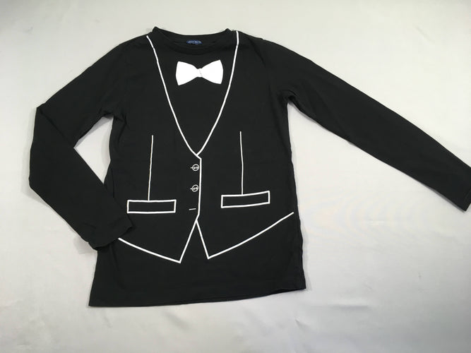 T-shirt m.l noir motif noeud pap-blaser, moins cher chez Petit Kiwi