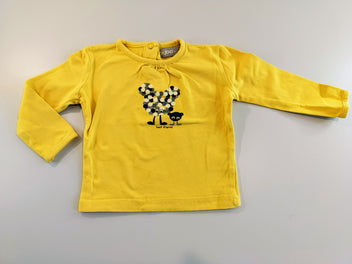 T-shirt m.l jaune , 2 personnages 