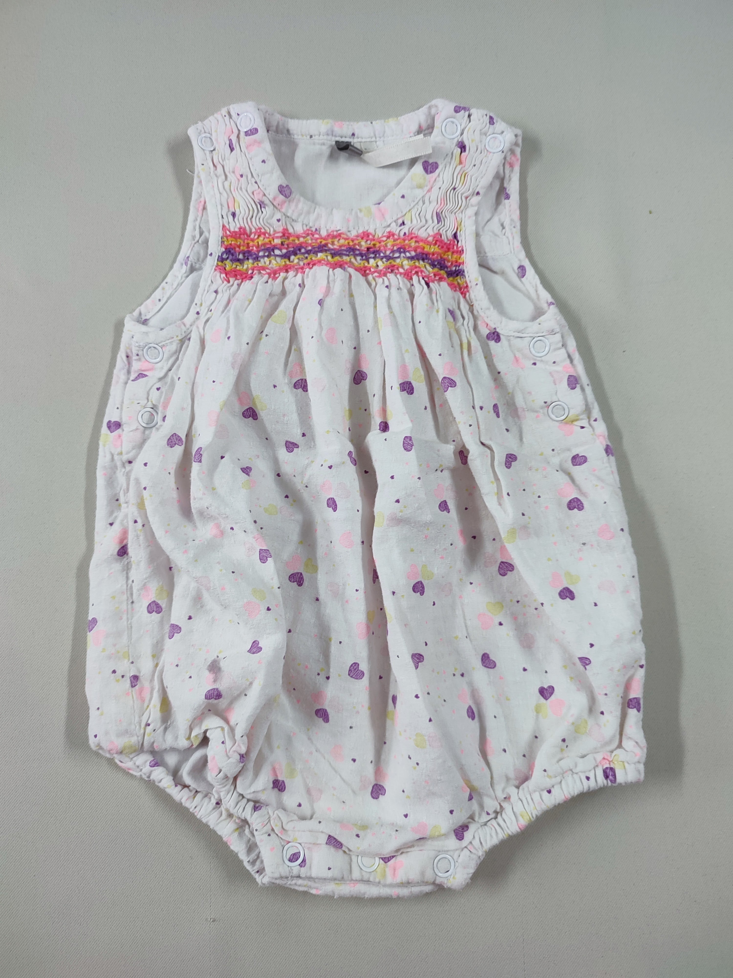 Bar.boteuse s.m jersey doublée jersey blanc coeurs s.mockée