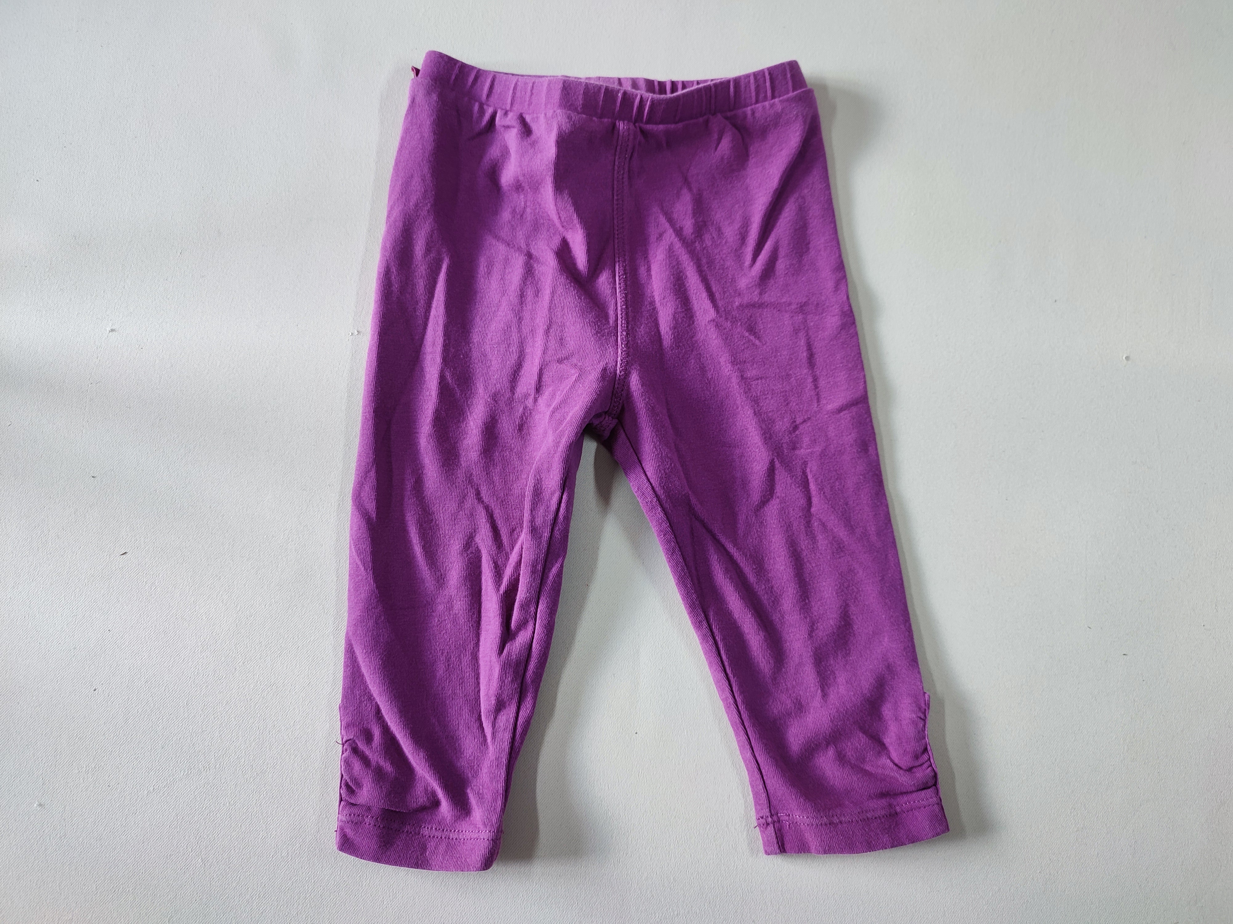Legging mauve 2 boutons bas