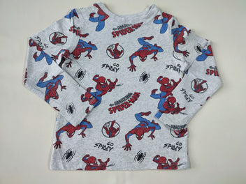 T-shirt m.l gris clair Spiderman