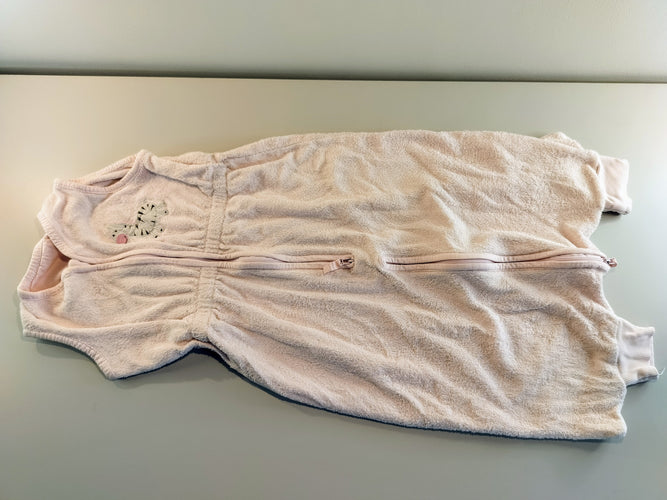 Sac de couchage éponge s.m  rose pâle, zèbre  85cm, moins cher chez Petit Kiwi