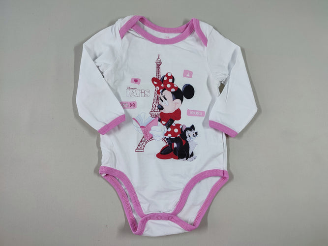 Body m.l blanc "Minnie" Tour Eiffel, moins cher chez Petit Kiwi