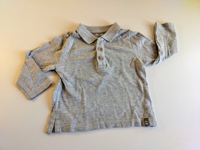 Polo m l jersey gris, moins cher chez Petit Kiwi