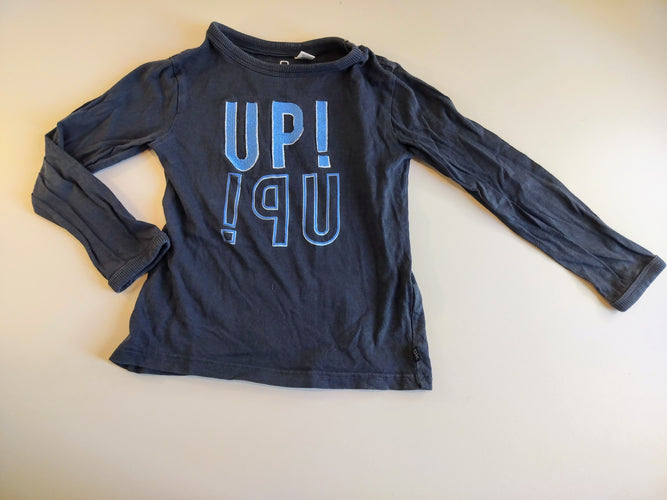 T-shirt m.l bleu marine "up!", moins cher chez Petit Kiwi