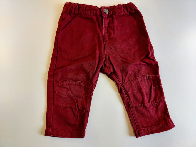 Pantalon  bordeau, moins cher chez Petit Kiwi