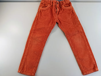 Pantalon velours côtelé orange (quelques traces d'usures)