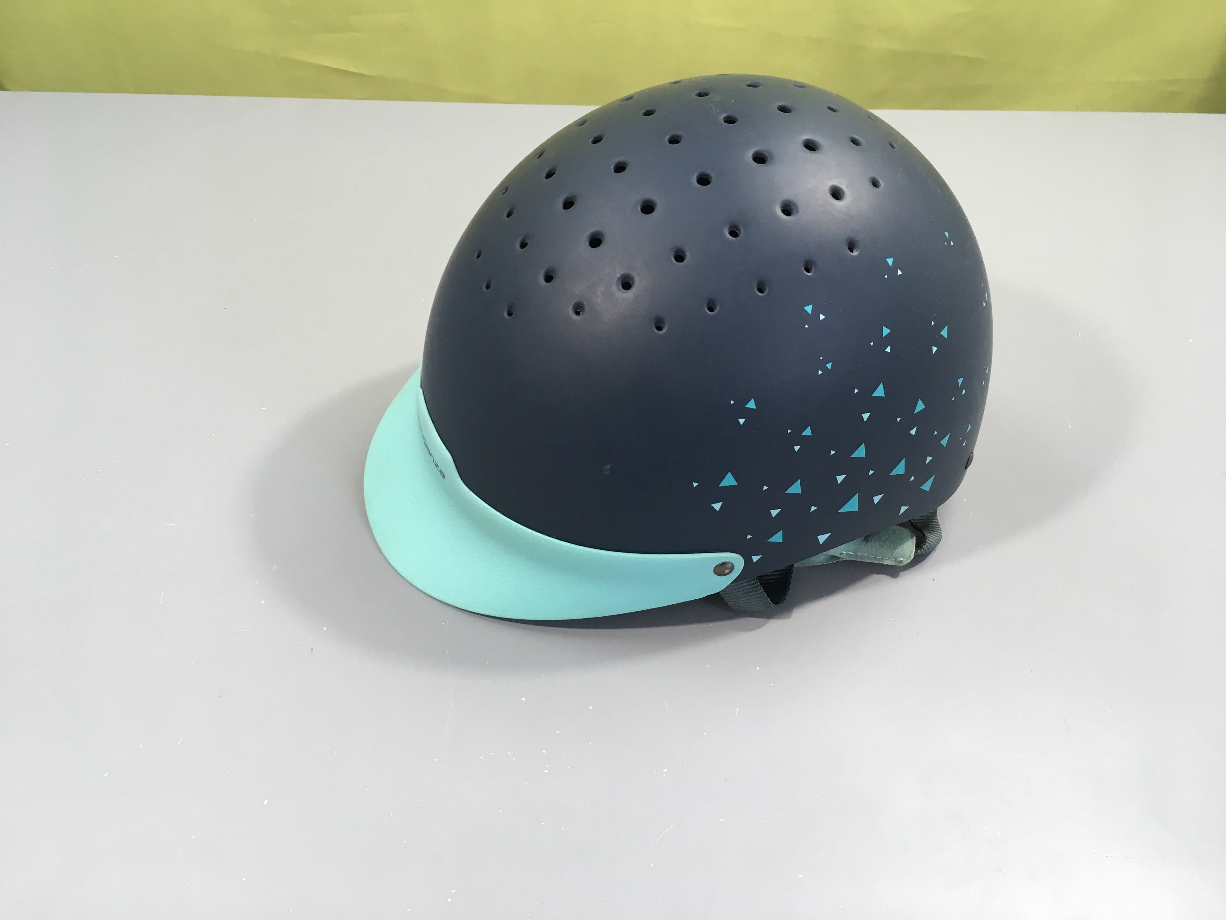 Bombe bleu-turquoise Fouganza 52-55cm