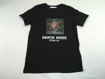 T-shirt m.c noir Skate mode Start (motifs légèrement usé?)
