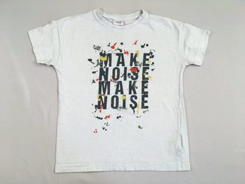 T-shirt m.c blanc flammé Make