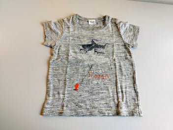 T-shirt m.c gris flammé cerfs-volants  