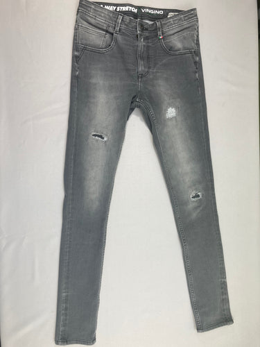 Jeans skinny 4-way stretch gris, moins cher chez Petit Kiwi