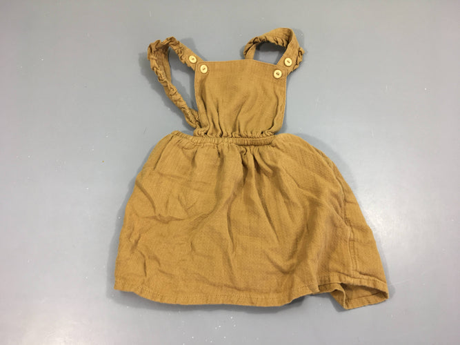 Salopette barboteuse ocre, moins cher chez Petit Kiwi