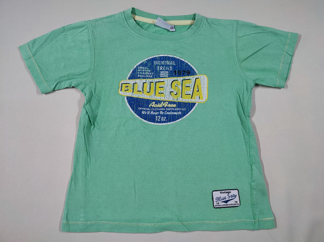 T-shirt m.c vert "Blue sea", moins cher chez Petit Kiwi