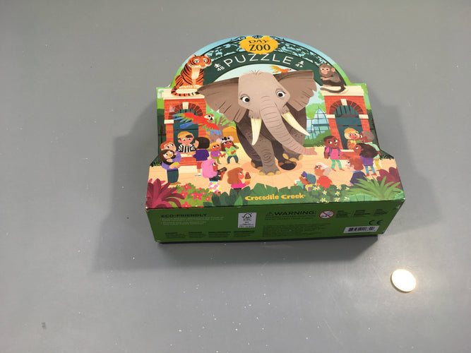 Puzzle Day at Zoo 48pcs +4a Complet -Boîte légèrement usée, moins cher chez Petit Kiwi