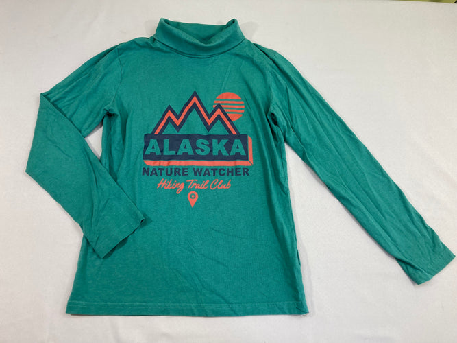 T-shirt m.l col roulé vert Alaska, moins cher chez Petit Kiwi