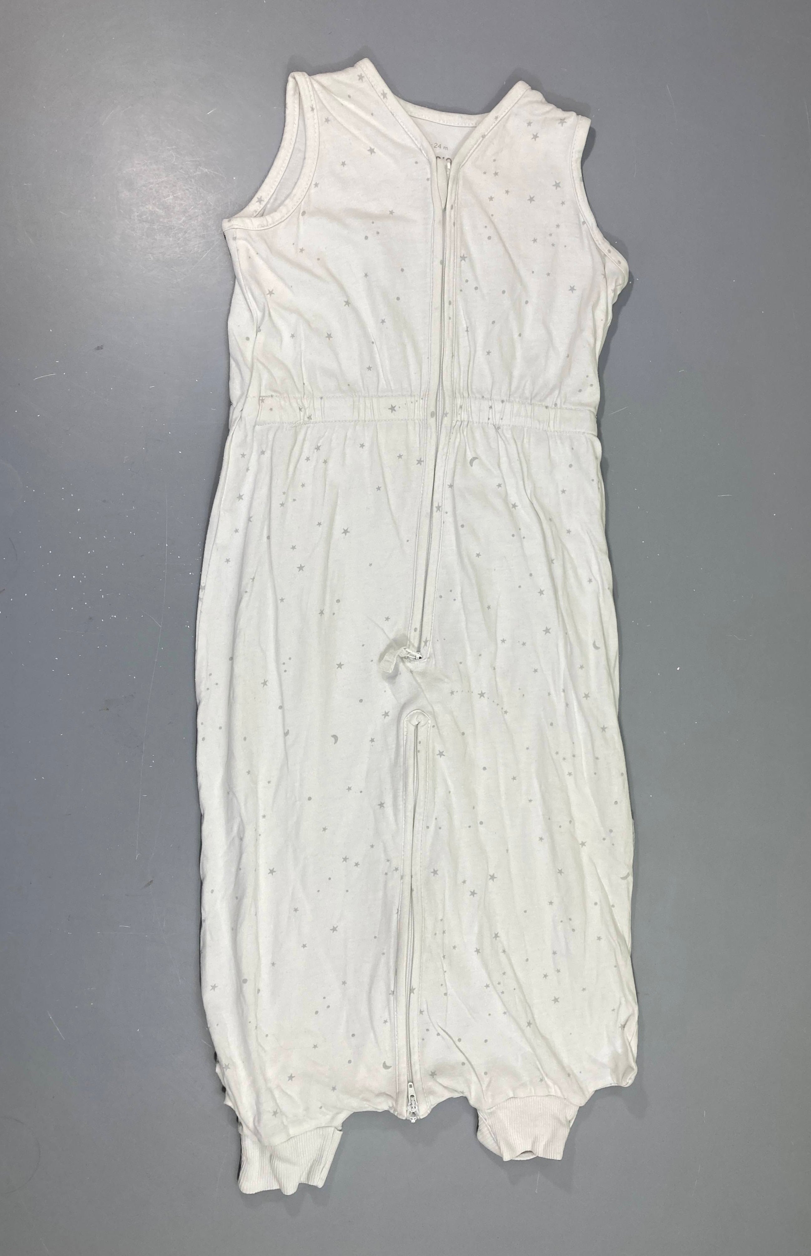 Sac de couchage blanc jersey extra fin bouches séparable