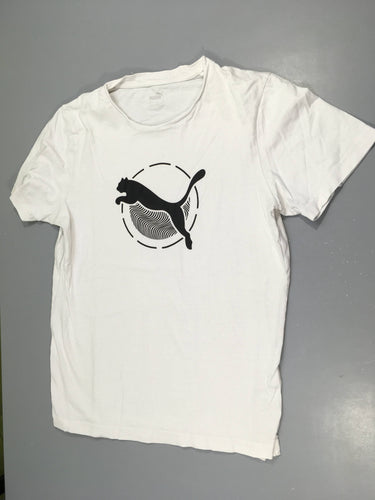 T-shirt m.c blanc Puma, moins cher chez Petit Kiwi