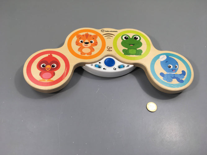Hape Jouet d'activité Magic touch drums - Traces d'usure sur bois Fonctionne, moins cher chez Petit Kiwi
