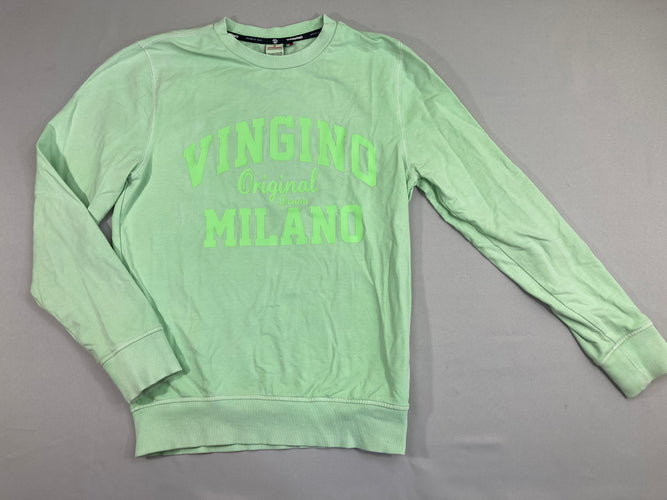 Sweat léger vert néon Vingino, moins cher chez Petit Kiwi