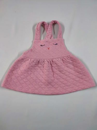 Robe salopette matelassée rose, moins cher chez Petit Kiwi