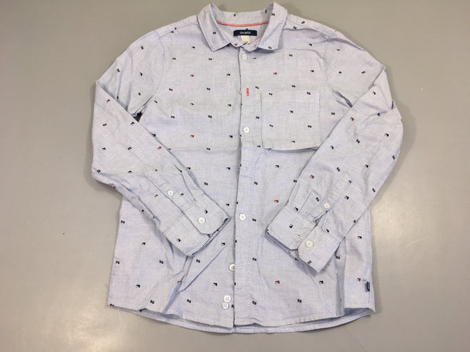Chemise m.l bleu point 96, moins cher chez Petit Kiwi