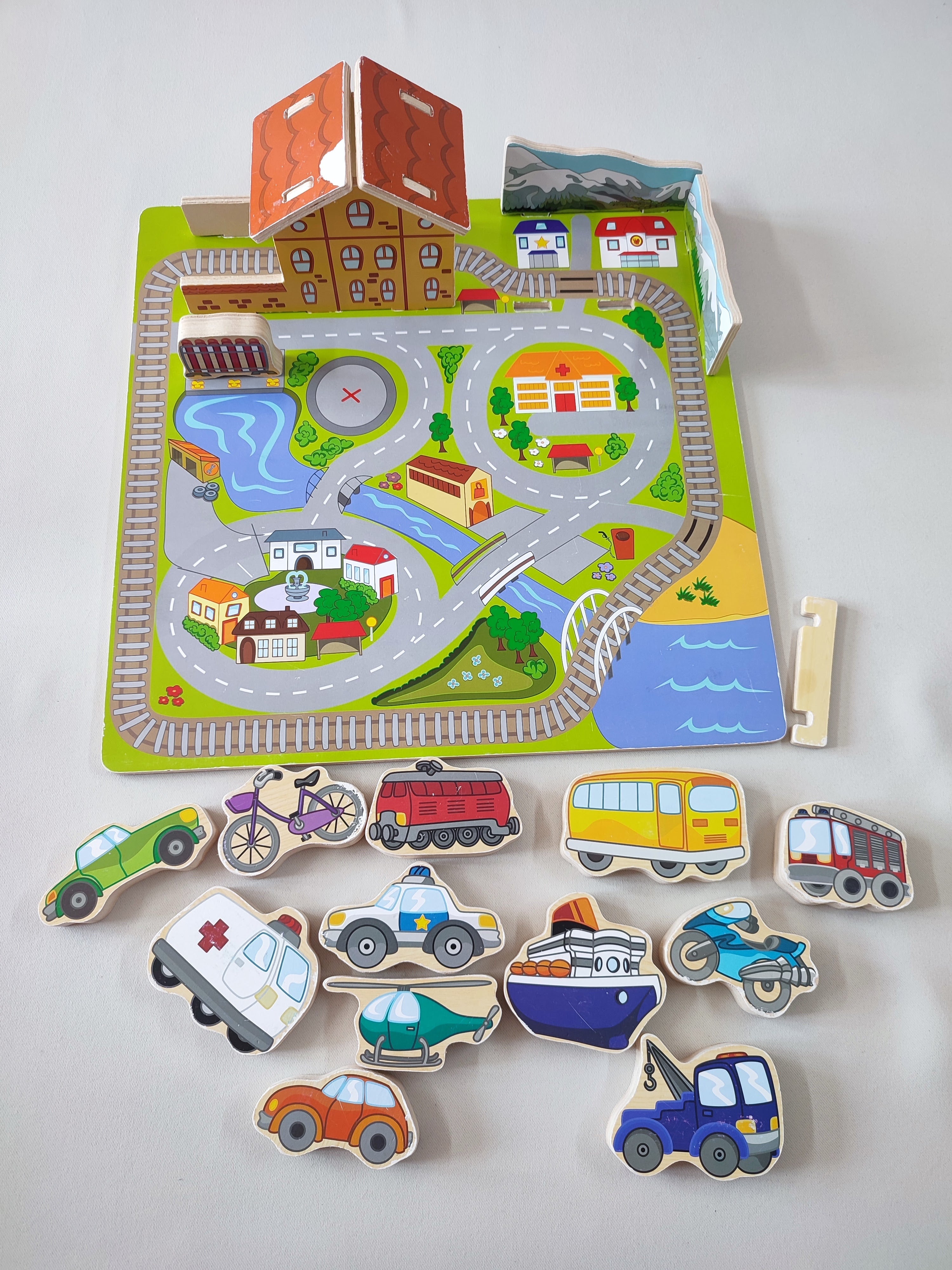 Plateau 3D en bois véhicules