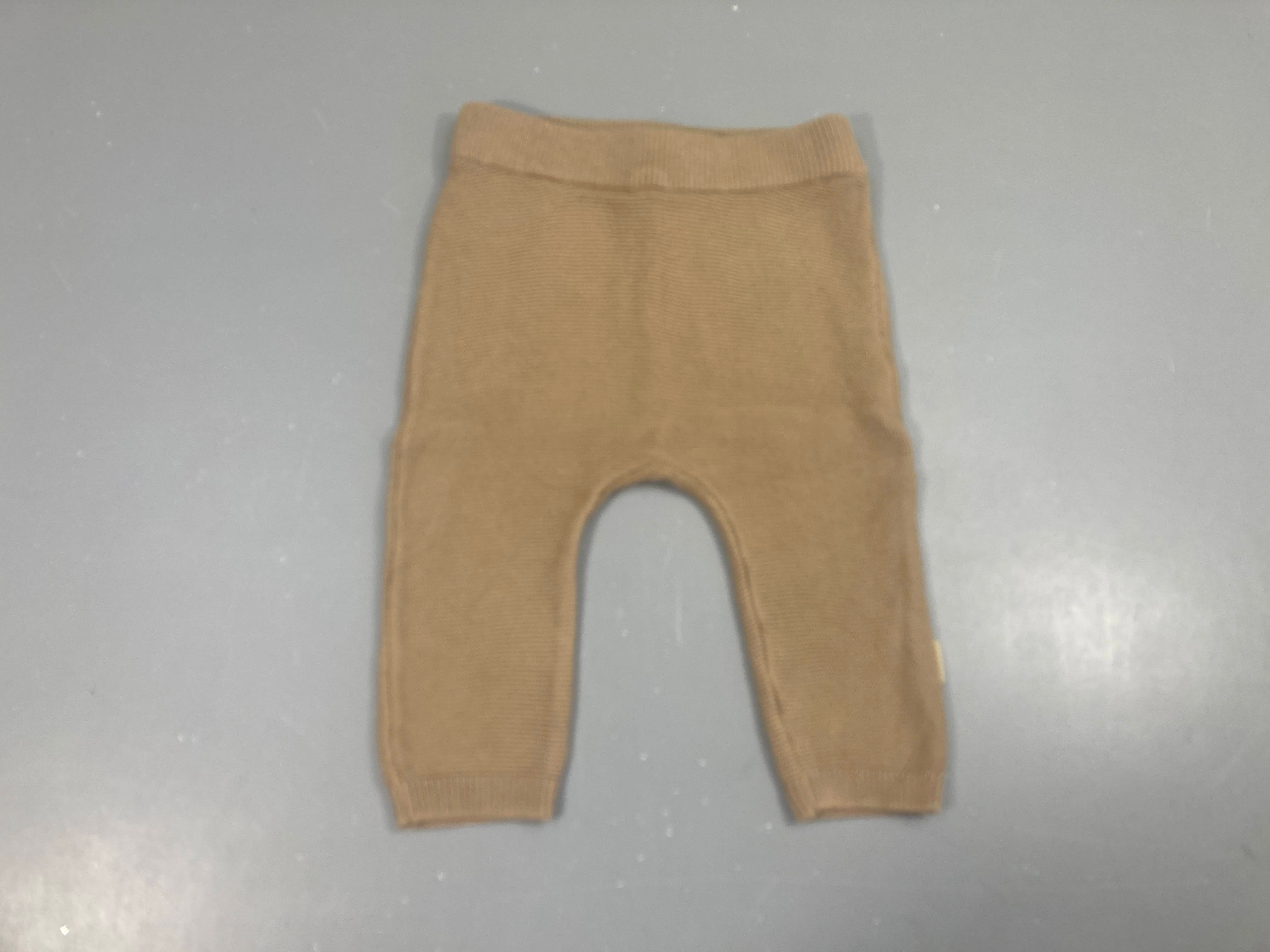 Pantalon mailles brun clair