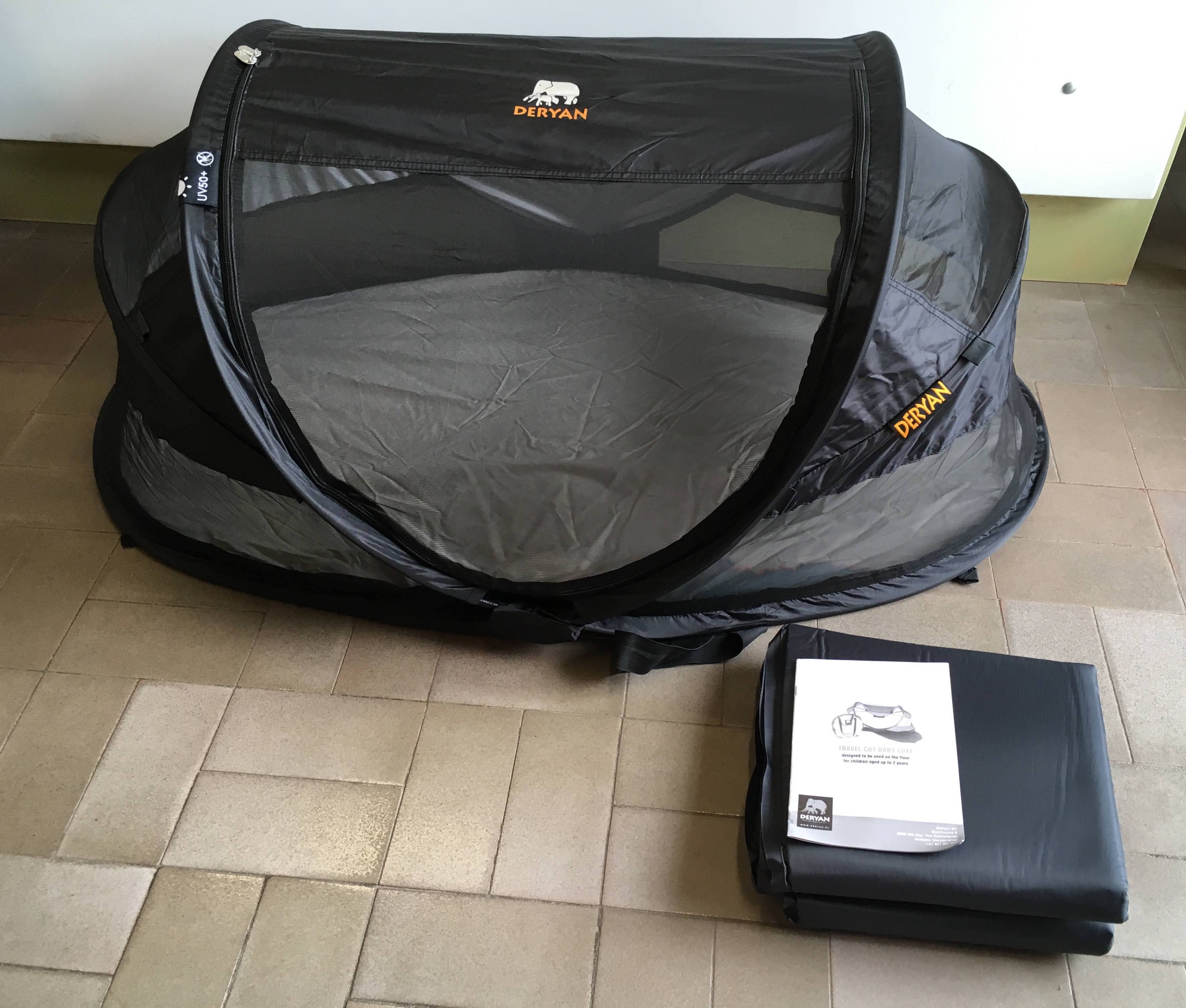 Tente/Lit de camping UV50+ + matelas pour enfant de 0 à 2,5a Derayan