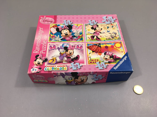 4 Puzzle Minnie Complet +3a, moins cher chez Petit Kiwi