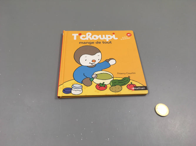 T'choupi mange tout, moins cher chez Petit Kiwi